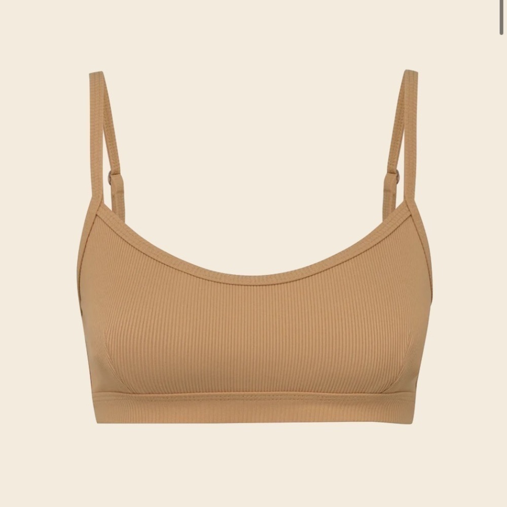 NEW! Abysse x Free people movement Schaffer sports bra clay rib 19151